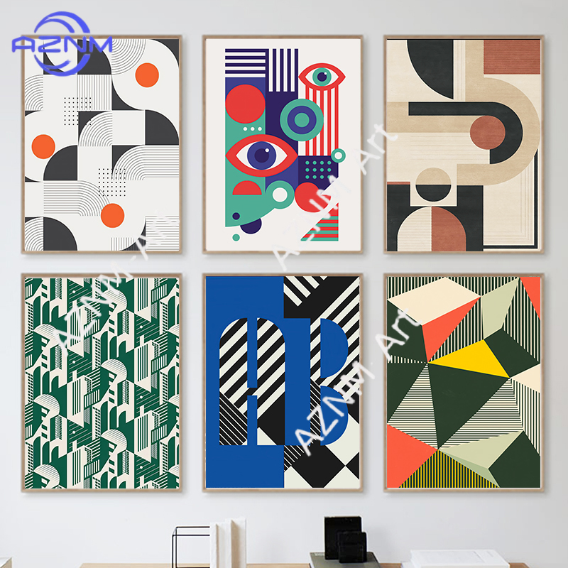 Photography Geometry - Bauhaus Lines Stripe Geometric Wall Art