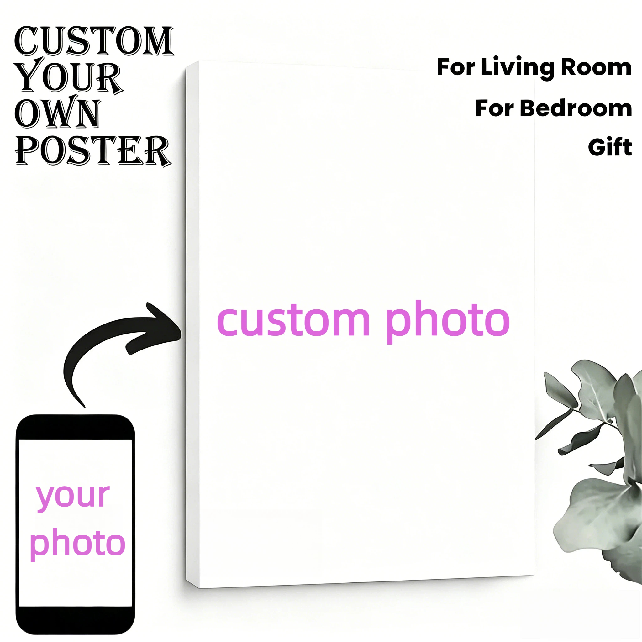 Photography Logo - Custom Personal Photo Canvas Wall Art,