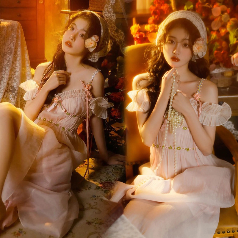 Photography Young - Vintage Oil Painting Style Photography Dress