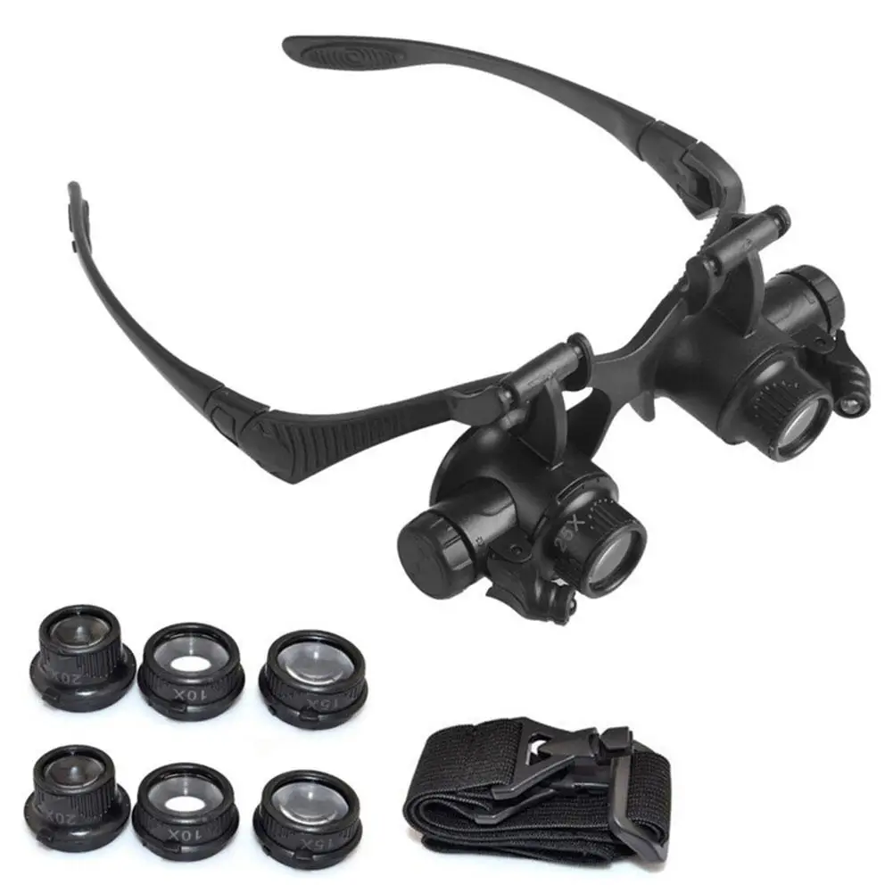 Eye Piece Magnifier - New Headband LED Light Glasses Magnifier