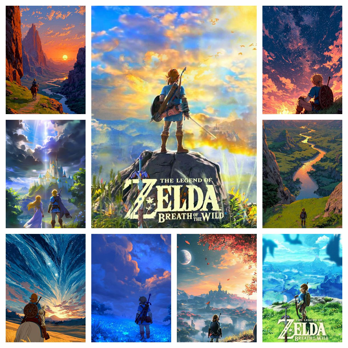 Photography Geometry - Z-Zelda Travel Anime Game Landscape 5D