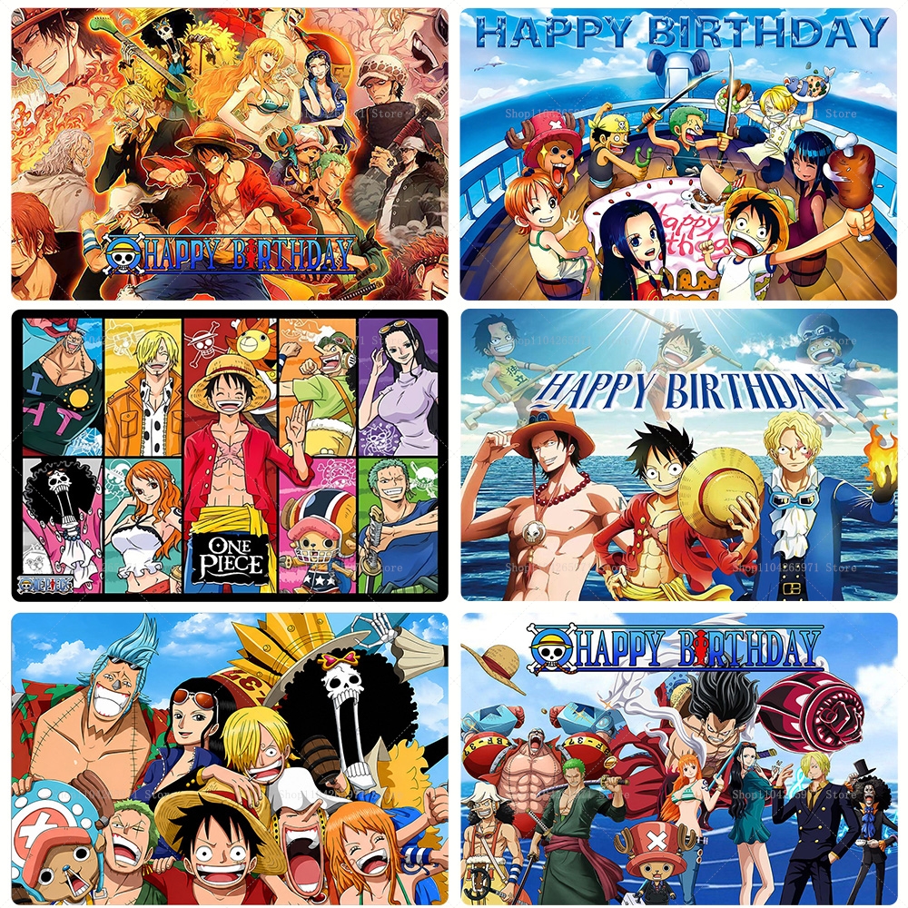 Photography Sport - Anime One Piece Luffy Backdrop Pirate