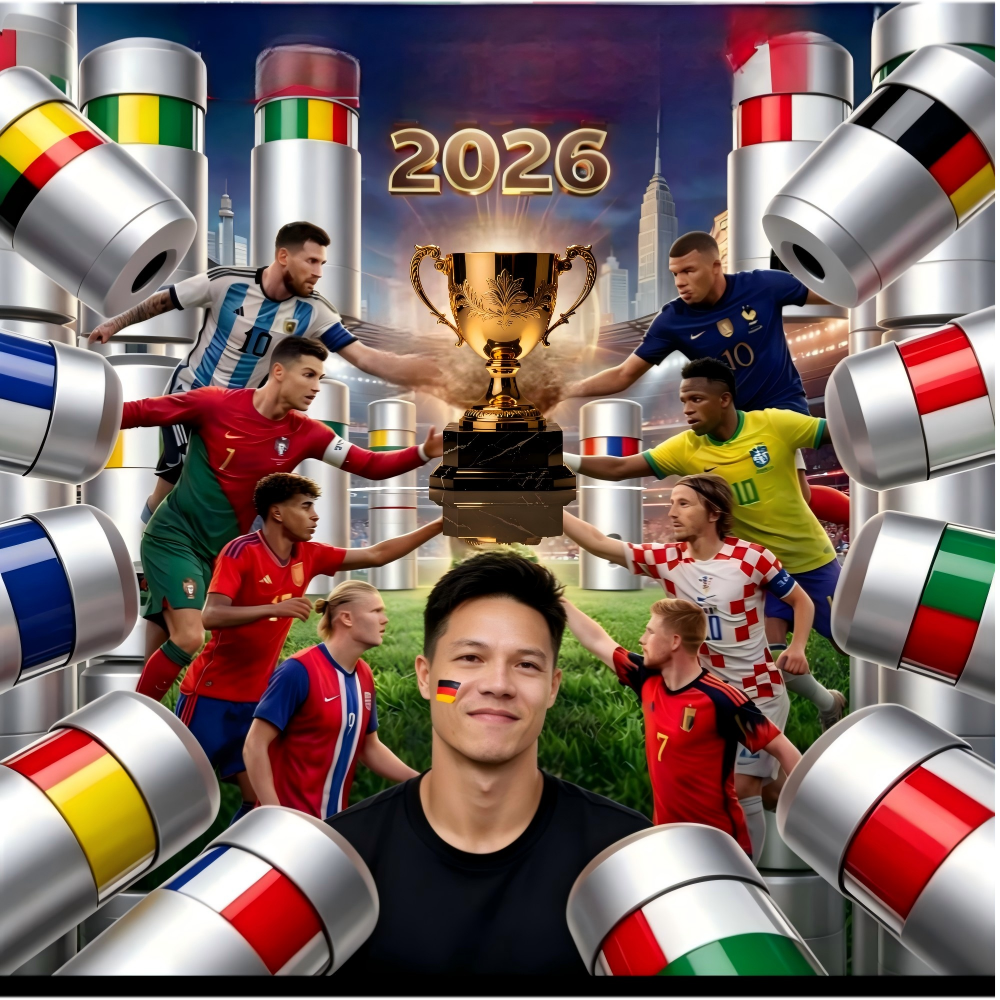 Photography By - 2026 Football Match National Flag Facial