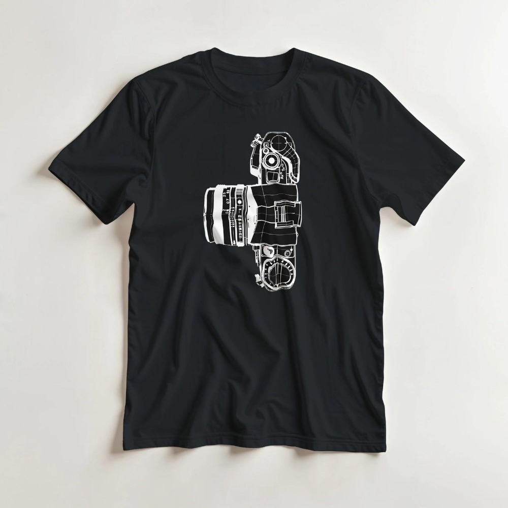 Vintage Camera T-Shirt Photogr – Photography Graphic Design recenzja i cena