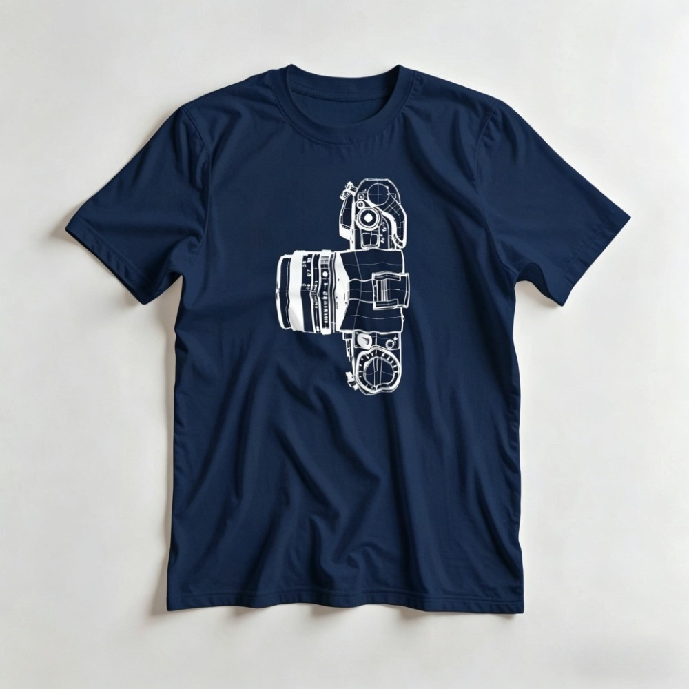Vintage Camera T-Shirt Photogr – Photography Graphic Design recenzja i cena