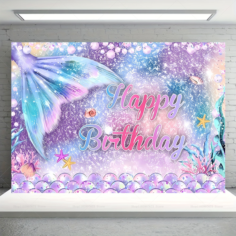 Mermaid Party Backdrops Childr – Photography Term recenzja i cena