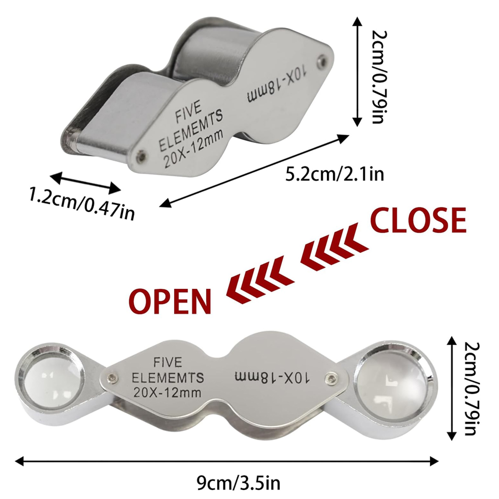 10X 20X Jewelers Loupe Pocket  – Eye Piece Magnifier recenzja i cena
