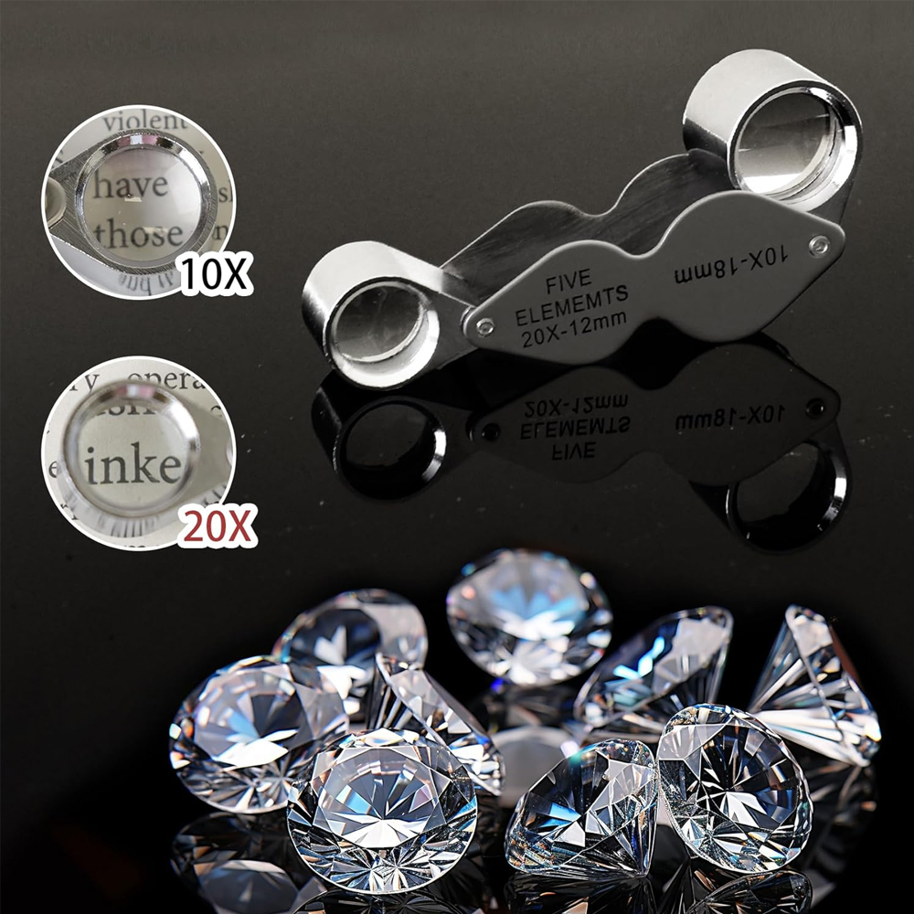 10X 20X Jewelers Loupe Pocket  – Eye Piece Magnifier recenzja i cena