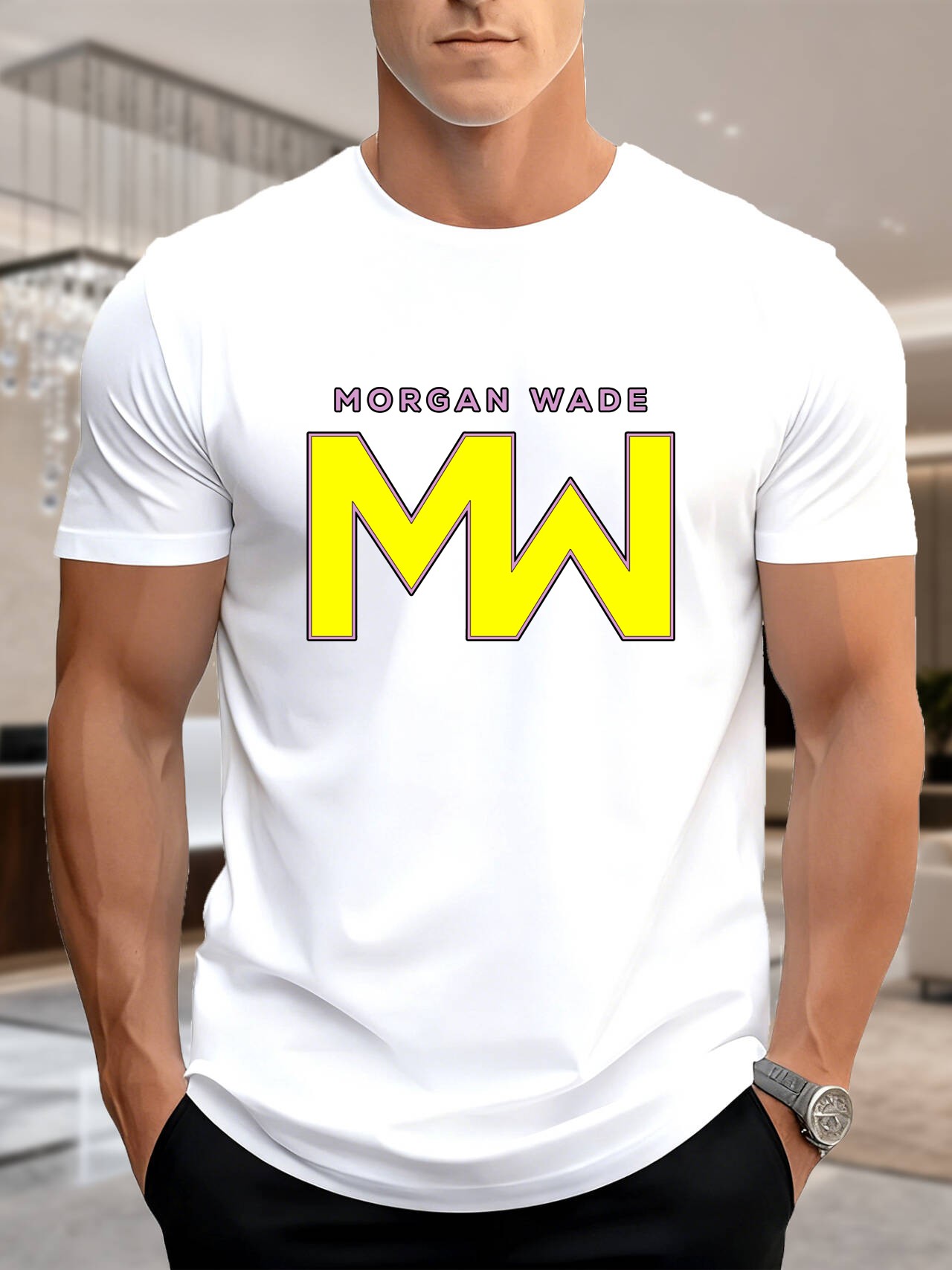 Men's Graphic Print T-Shirt -  – Photography Graphic Design recenzja i cena