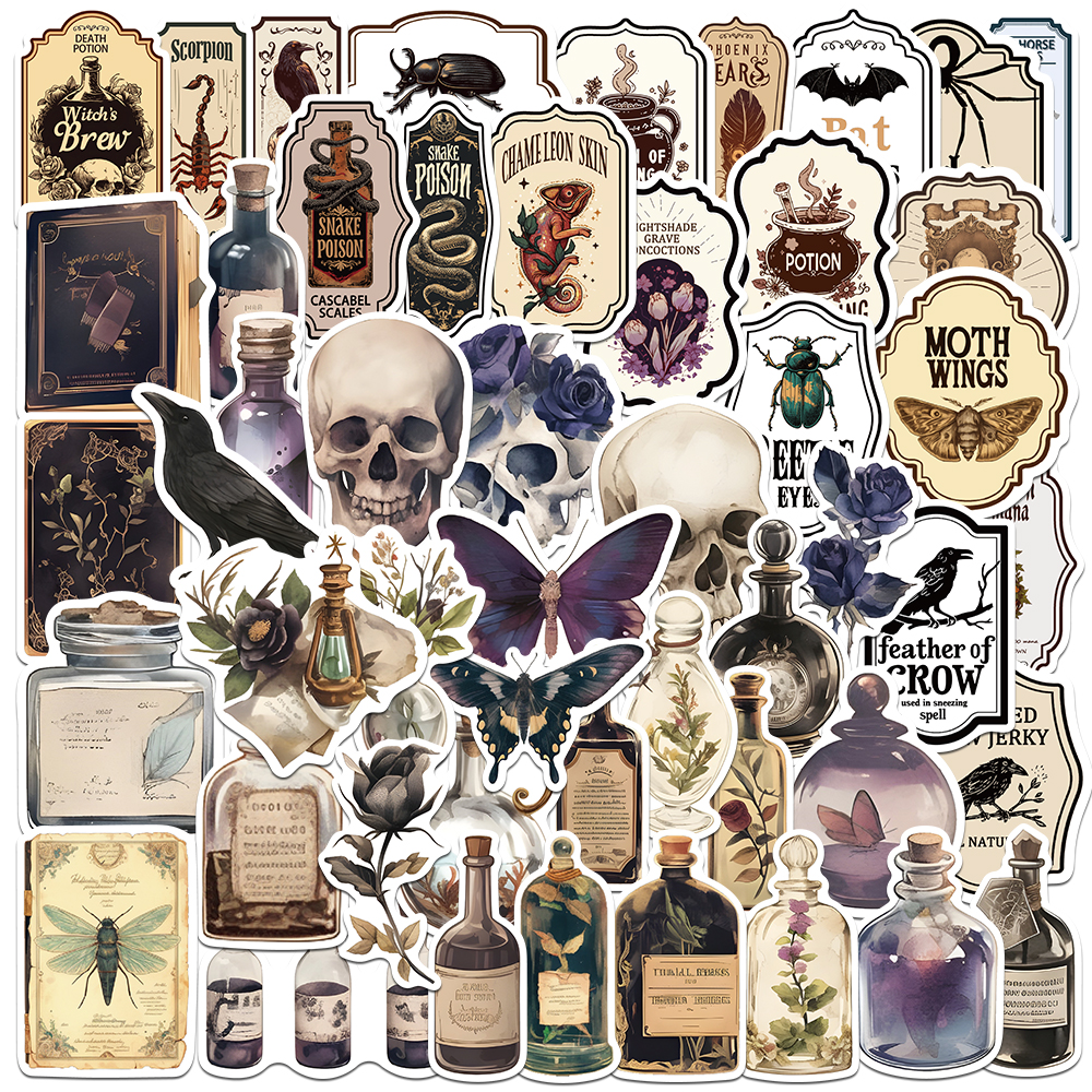 50PCS Dark Academia Stickers A – Photography Night recenzja i cena