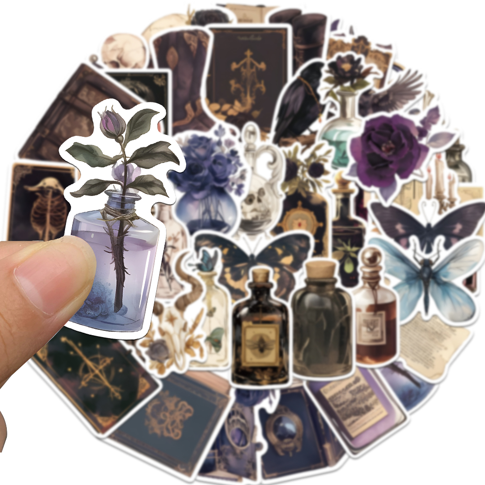 50PCS Dark Academia Stickers A – Photography Night recenzja i cena