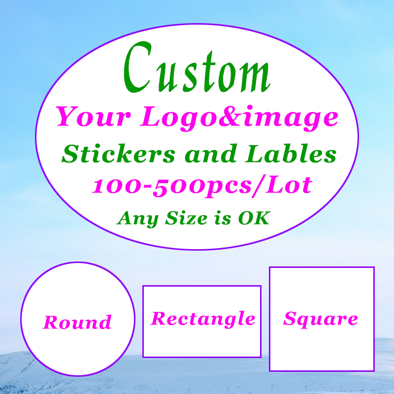 500-100Pcs Custom Stickers Cus – Photography Logo recenzja i cena