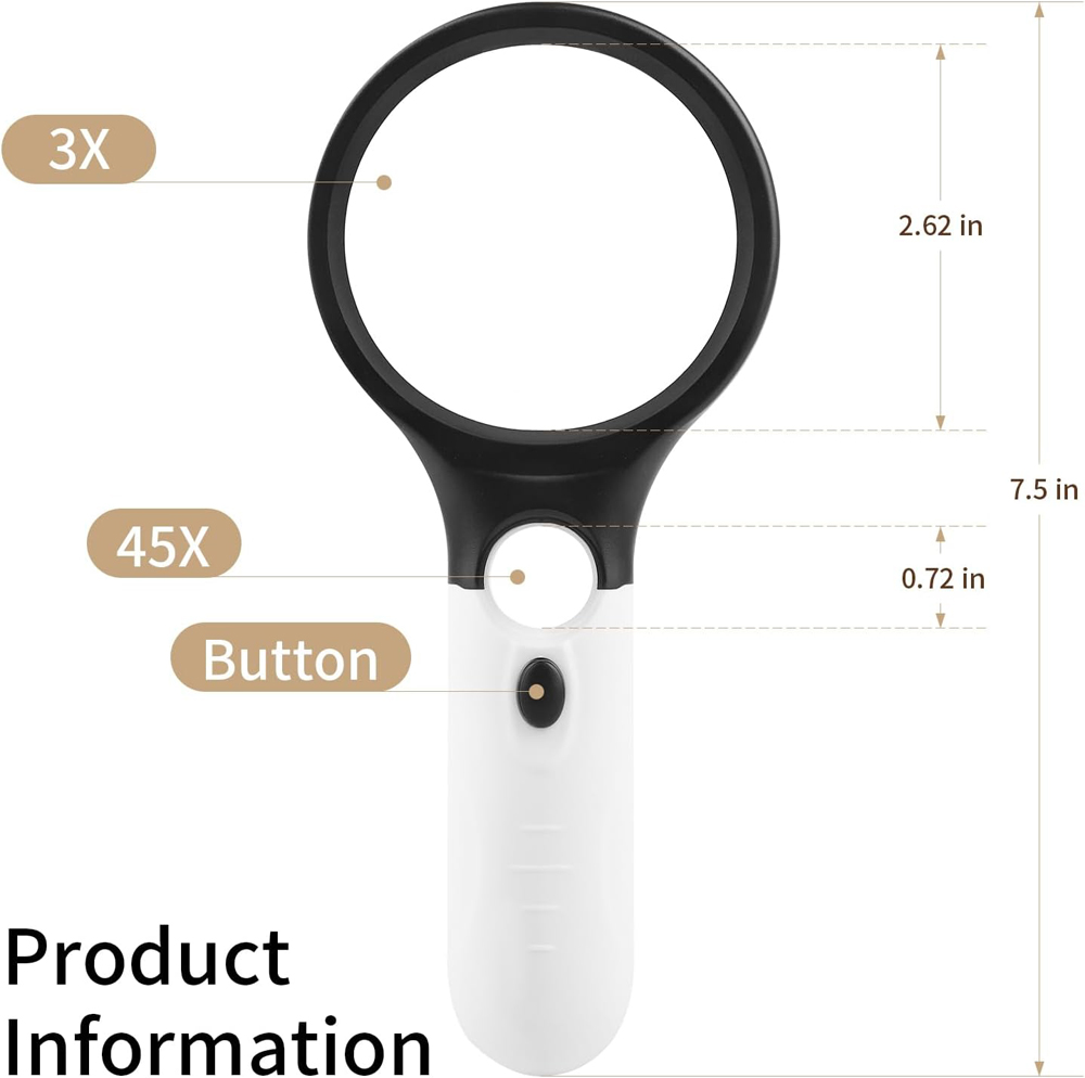 45X Professional Magnifying Gl – Eye Piece Magnifier recenzja i cena