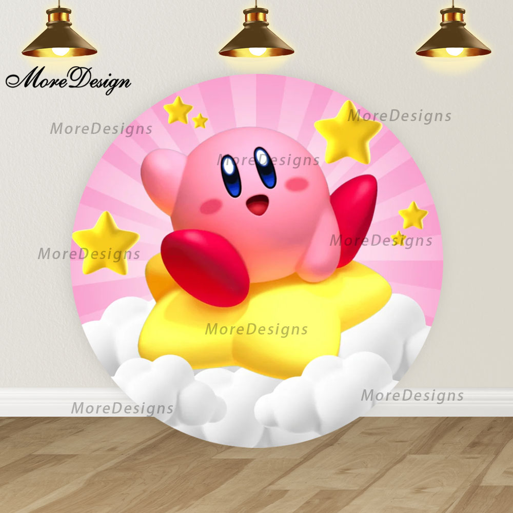 Cartoon Star Kirby Round Backd – Photography Sport recenzja i cena