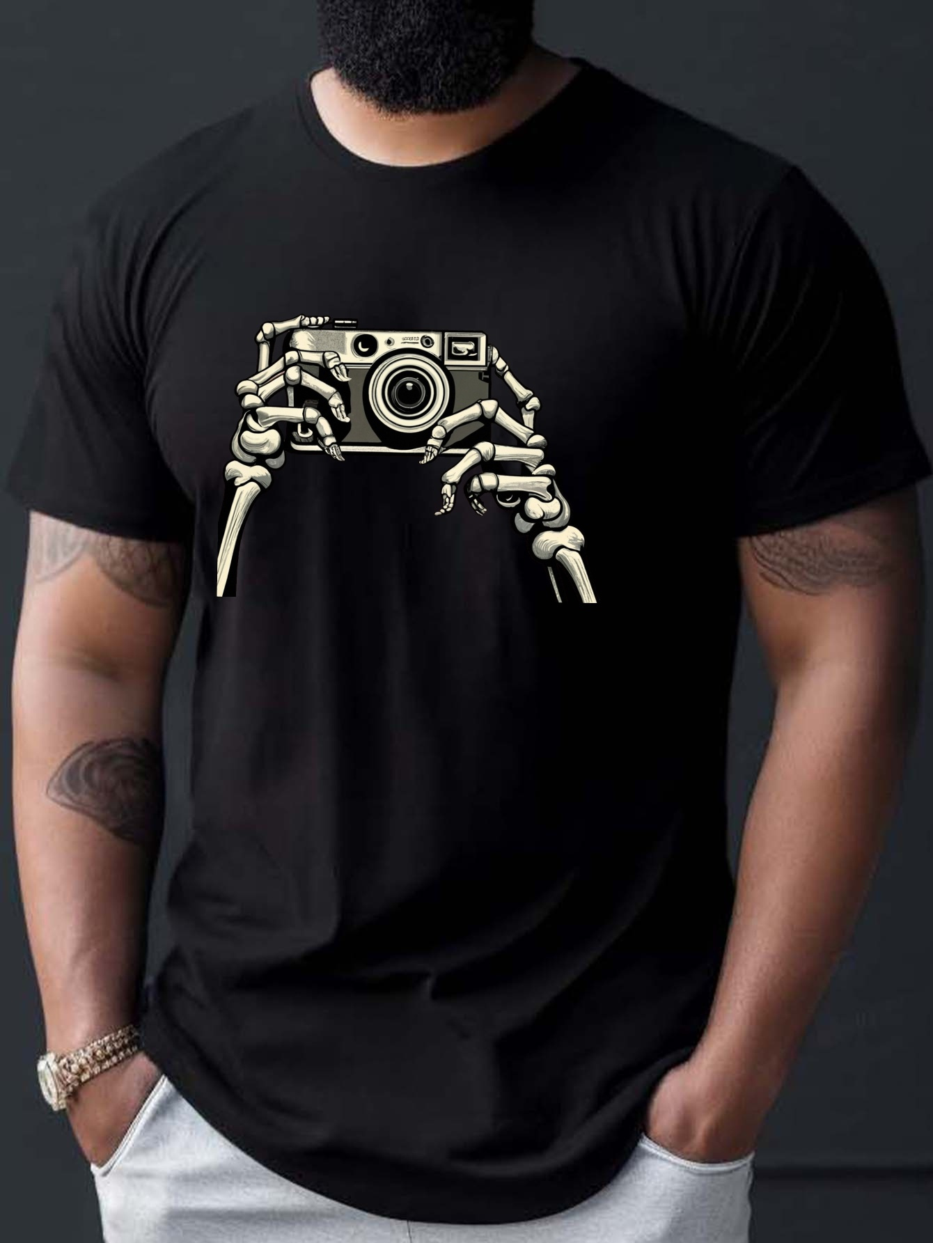 Men'S Vintage Camera Graphic T – Photography Graphic Design recenzja i cena