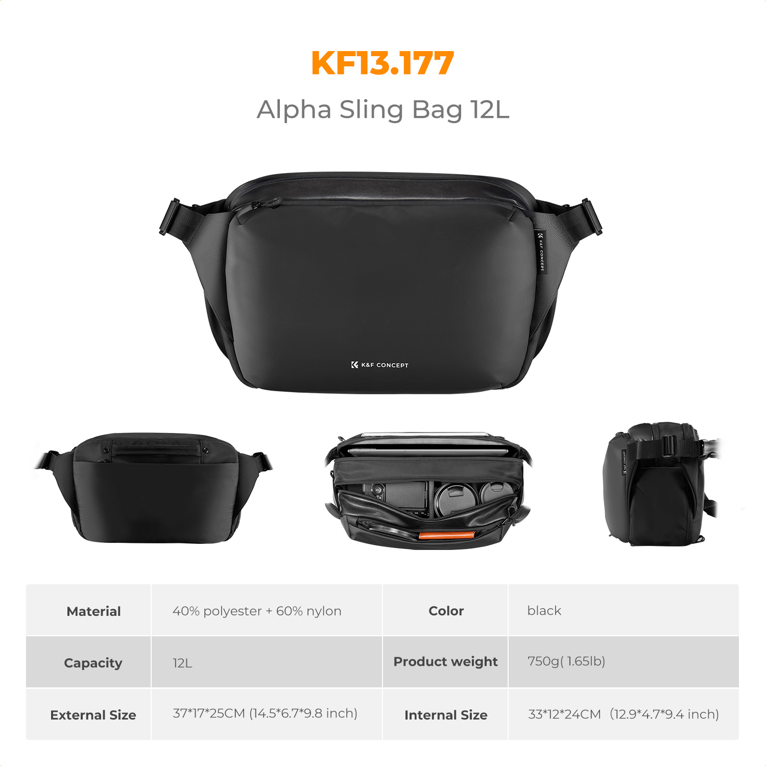 K&F CONCEPT 12L/10L Camera Sli – Camera Rain Cover recenzja i cena