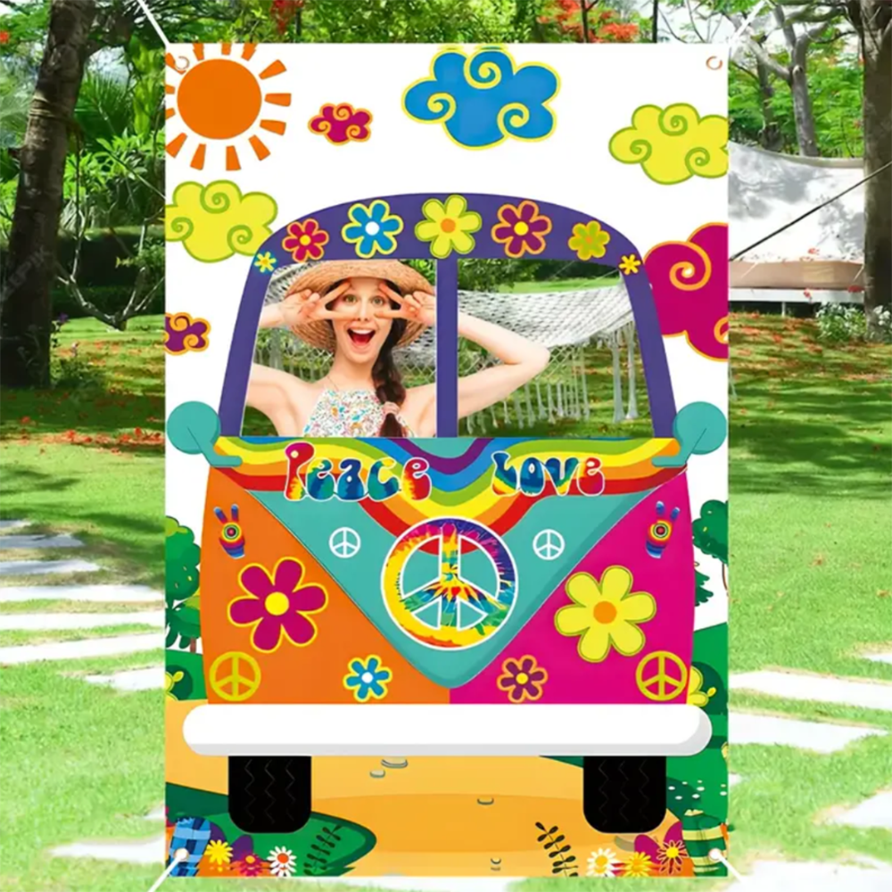 Vintage Hippie Bus Photo Booth – Photography Logo recenzja i cena