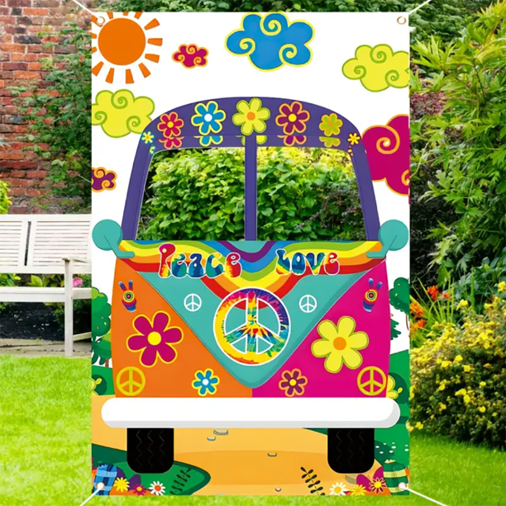 Vintage Hippie Bus Photo Booth – Photography Logo recenzja i cena