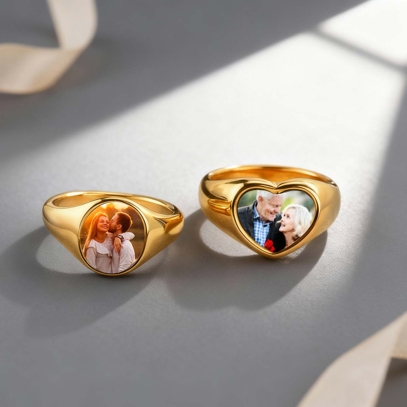 Custom Photo Signet Ring for W – Photography Logo recenzja i cena