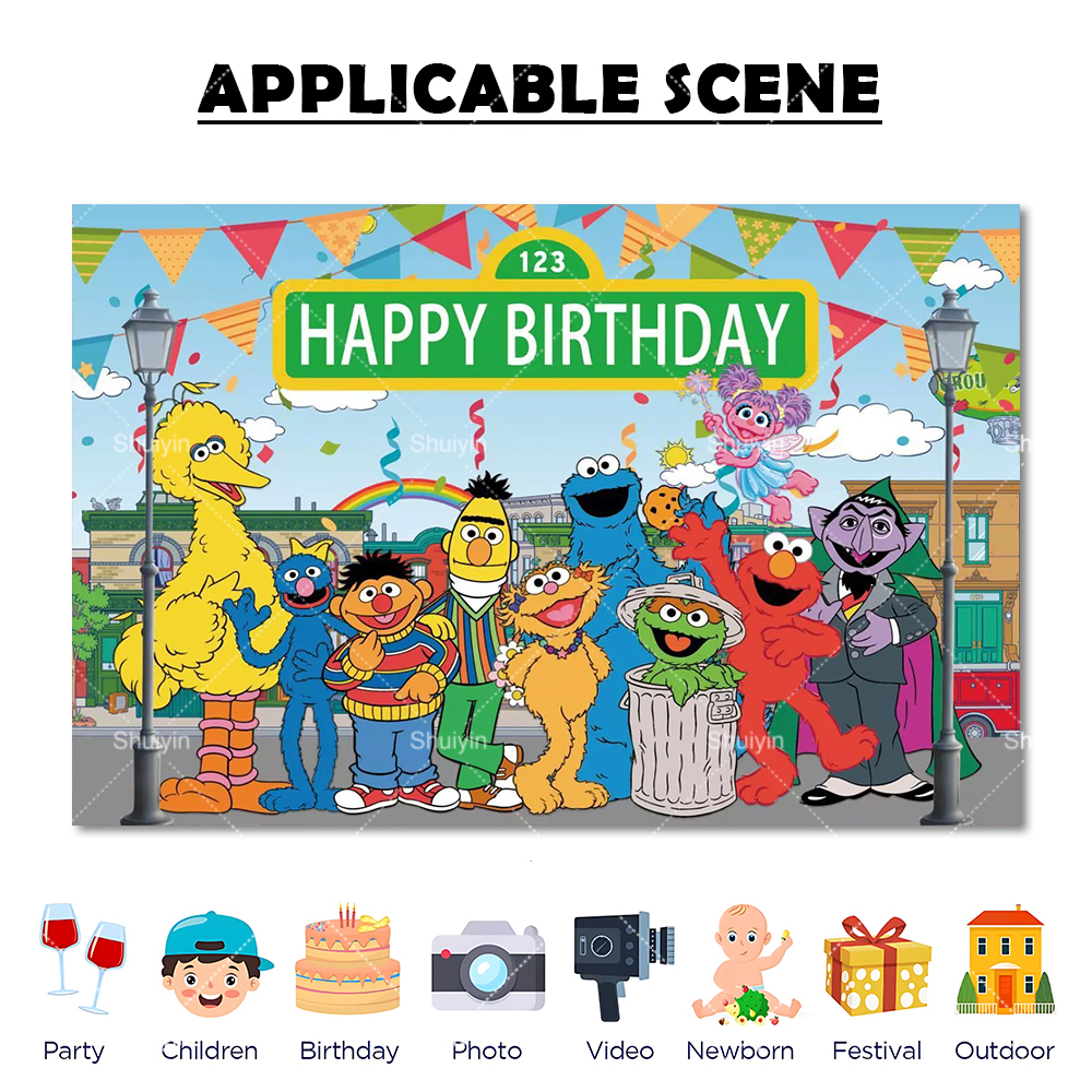 Cartoon Monster Biscuit Backdr – Photography Sport recenzja i cena