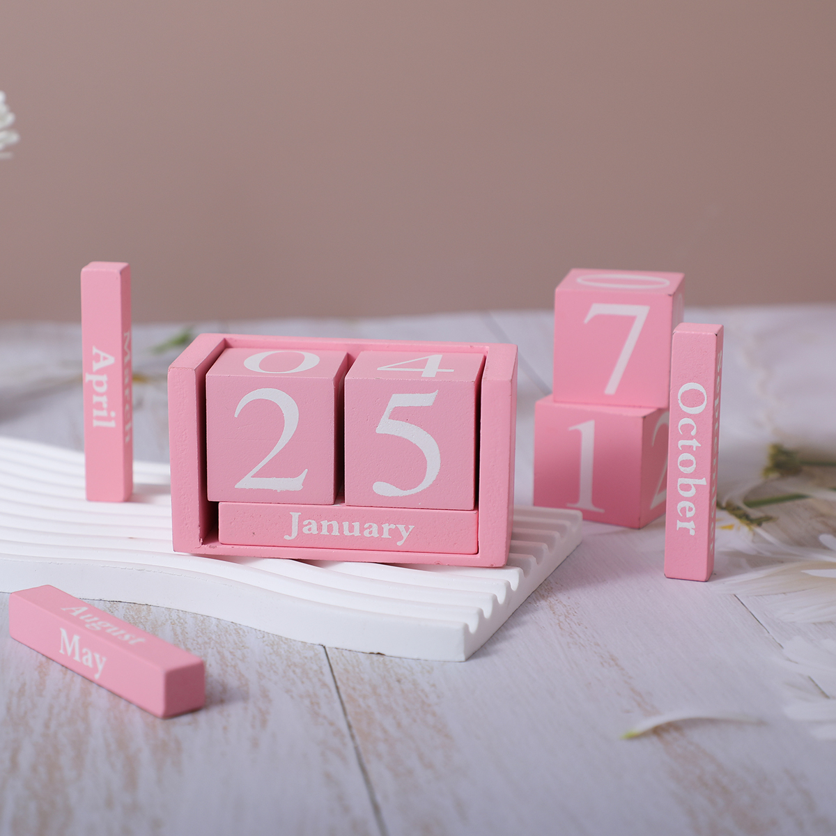 1set（6pcs）Vintage Wooden Perpe – Photography Date recenzja i cena