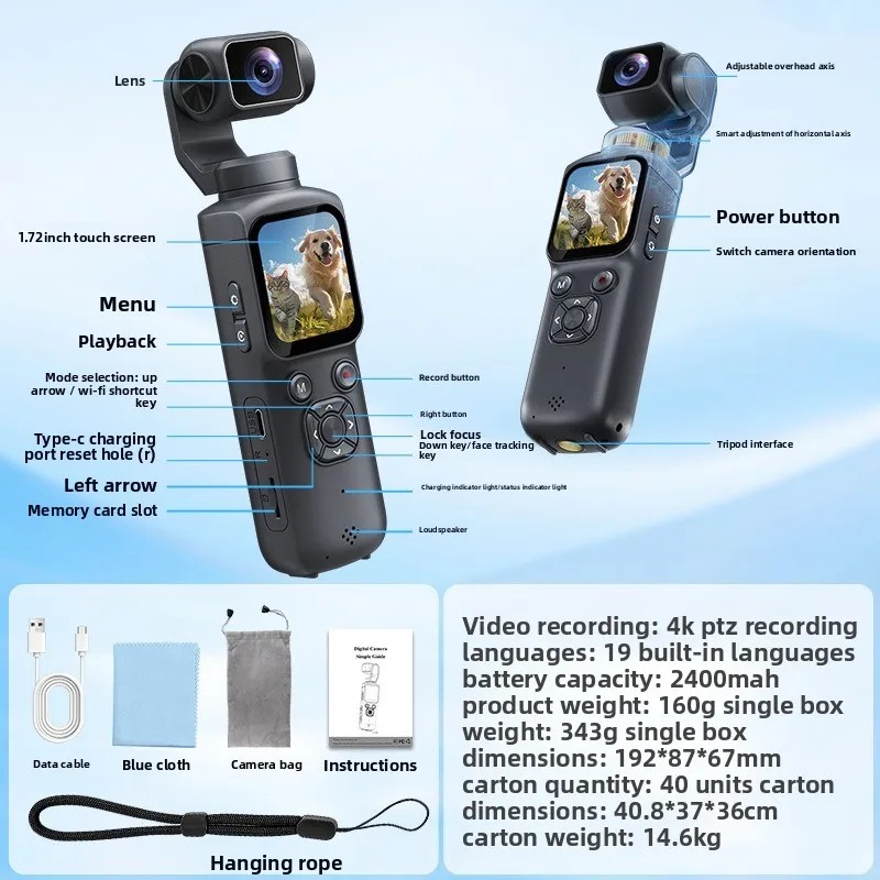 4K HJD05 Pocket 3 Camera with  – Photography Term recenzja i cena
