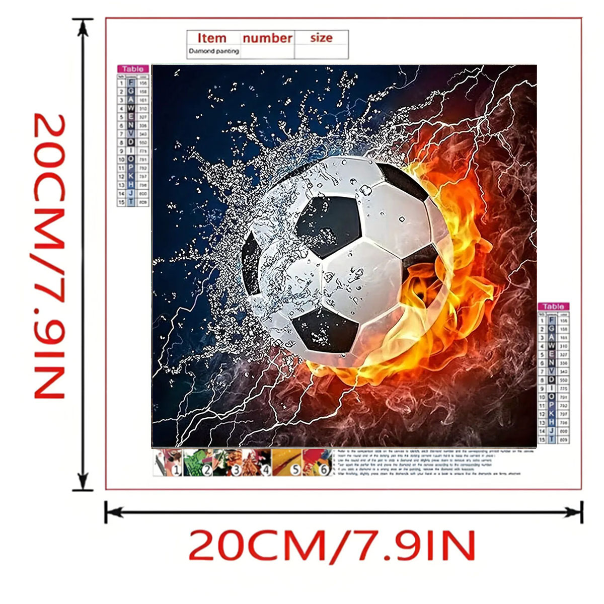 A set of football diamond pain – Photography Geometry recenzja i cena