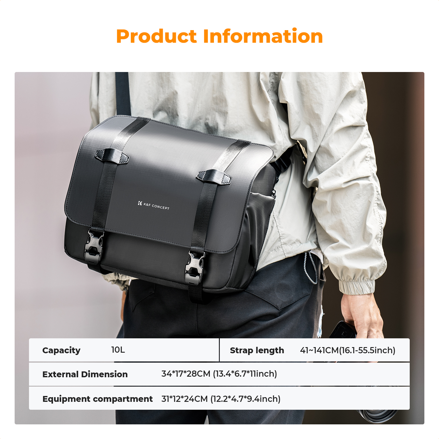 K&F CONCEPT 10L Camera Sling B – Photography Camera recenzja i cena