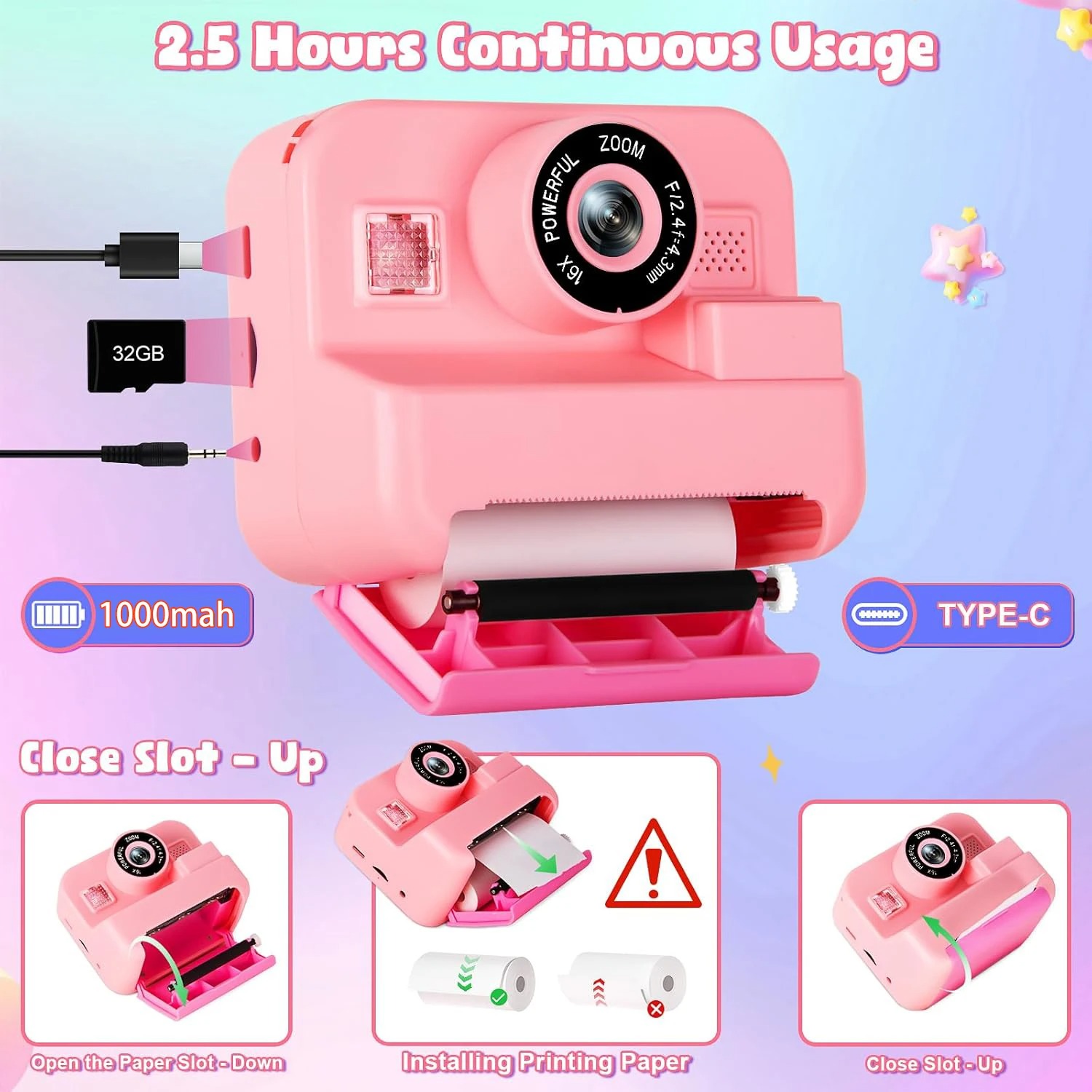 newInstant Print Camera With 3 – Photography Gear recenzja i cena
