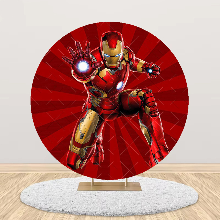Avengers Theme Round Backdrop  – Photography Sport recenzja i cena
