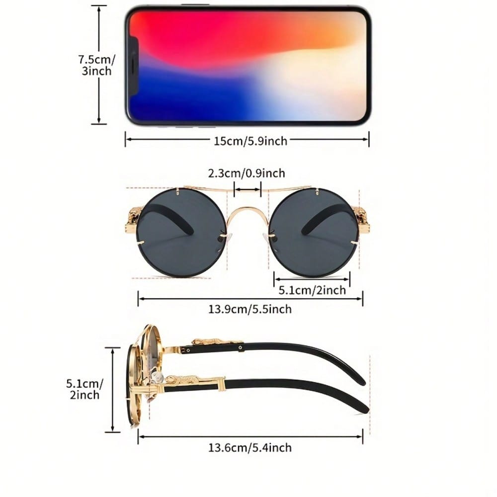 Stylish Round Metal Frame Sung – Photography Street recenzja i cena