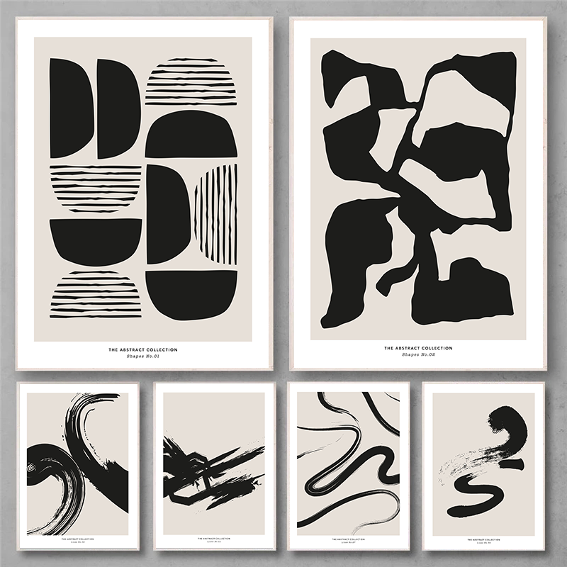 Minimalist Paint Strokes Abstr – Photography Geometry recenzja i cena