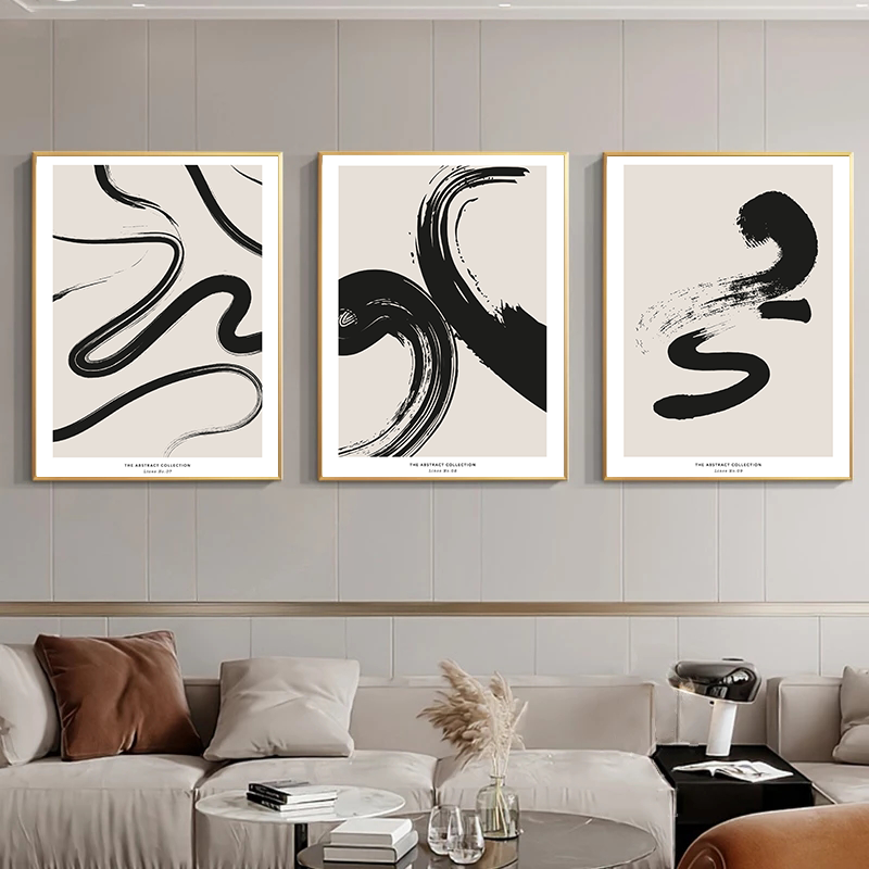 Minimalist Paint Strokes Abstr – Photography Geometry recenzja i cena