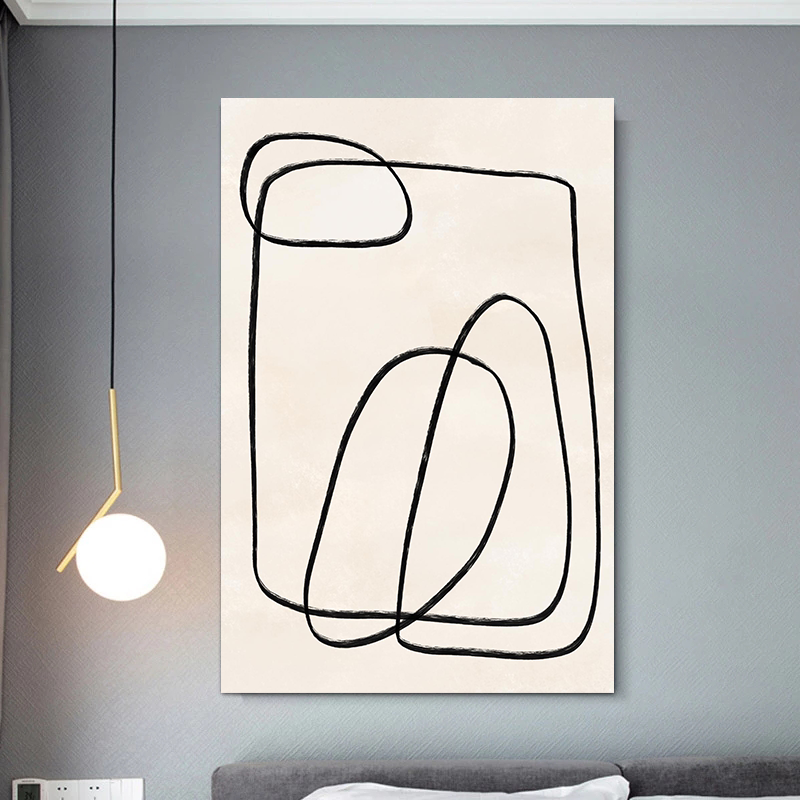 Minimalist Paint Strokes Abstr – Photography Geometry recenzja i cena