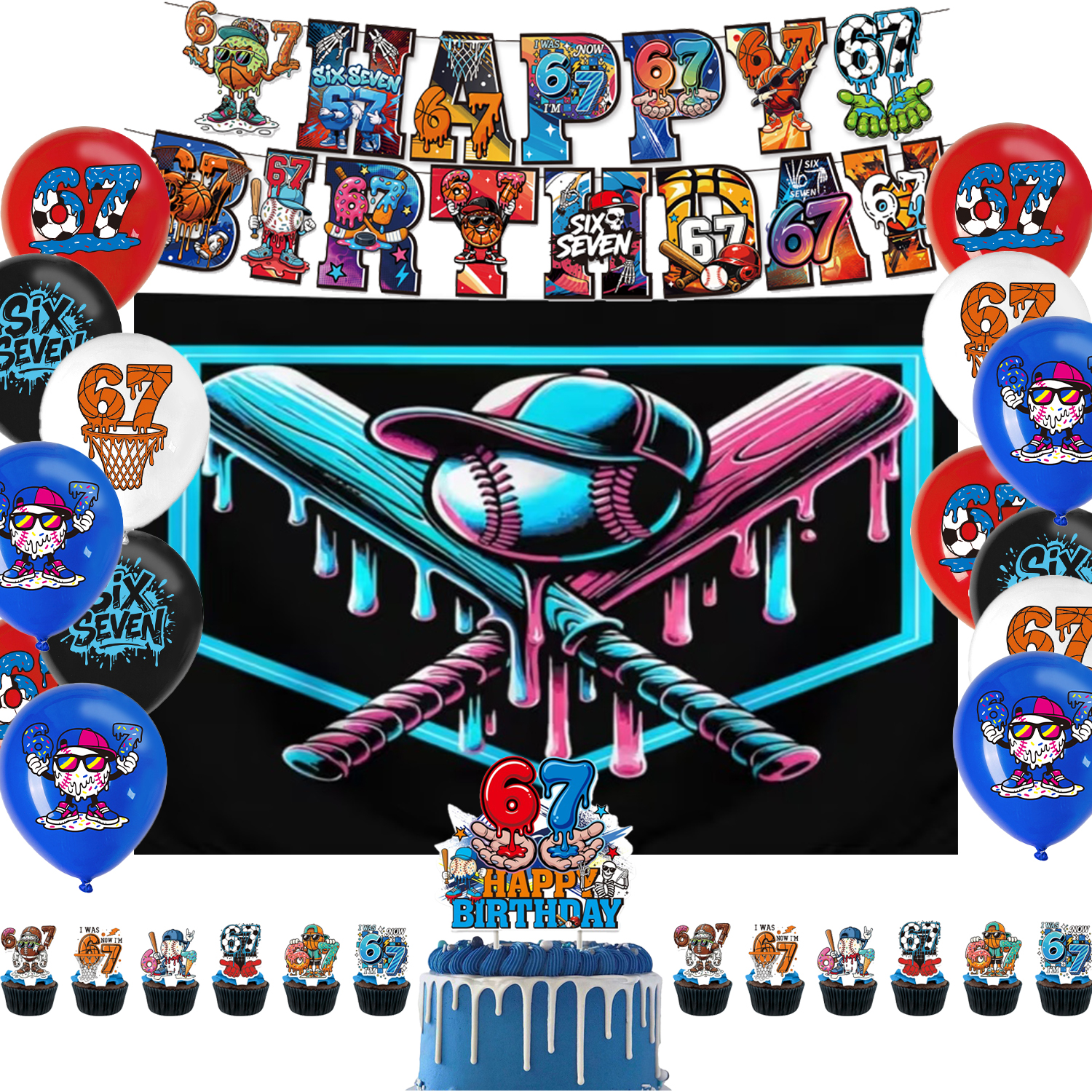 67 Baseball Ice Cream Theme Pa – Photography Sport recenzja i cena
