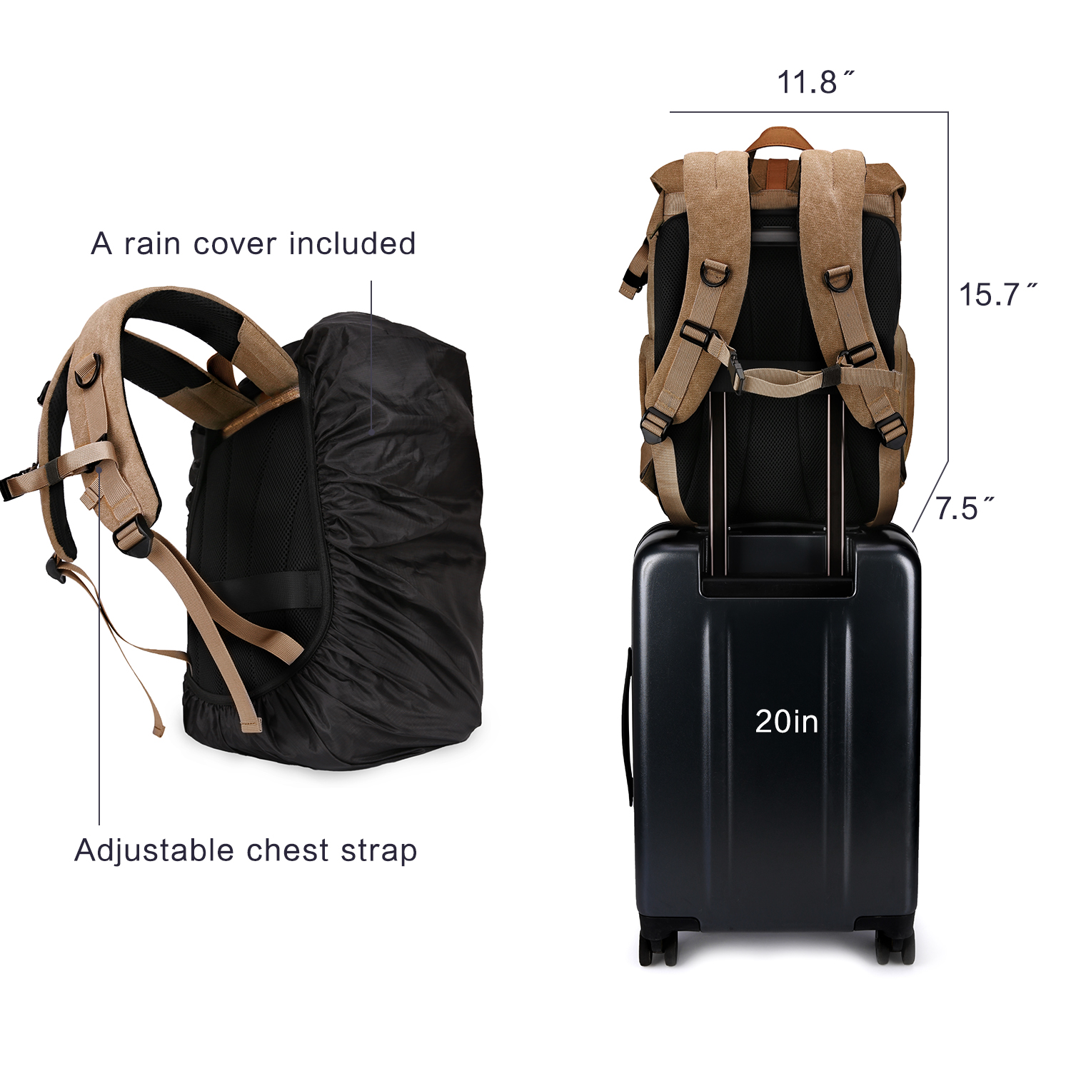 BAGSMART Camera Bag DSLR Photo – Camera Rain Cover recenzja i cena