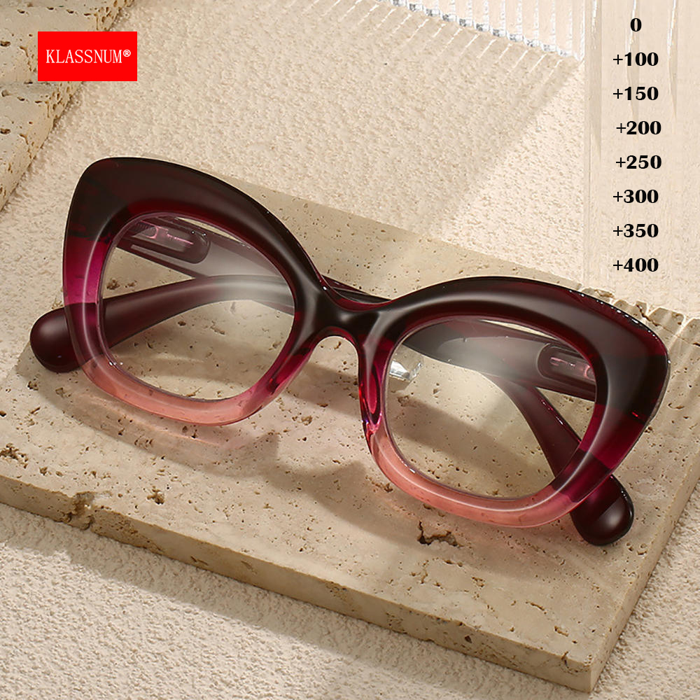 KLASSNUM Trendy Bold Lines Cat – Eye Piece Magnifier recenzja i cena