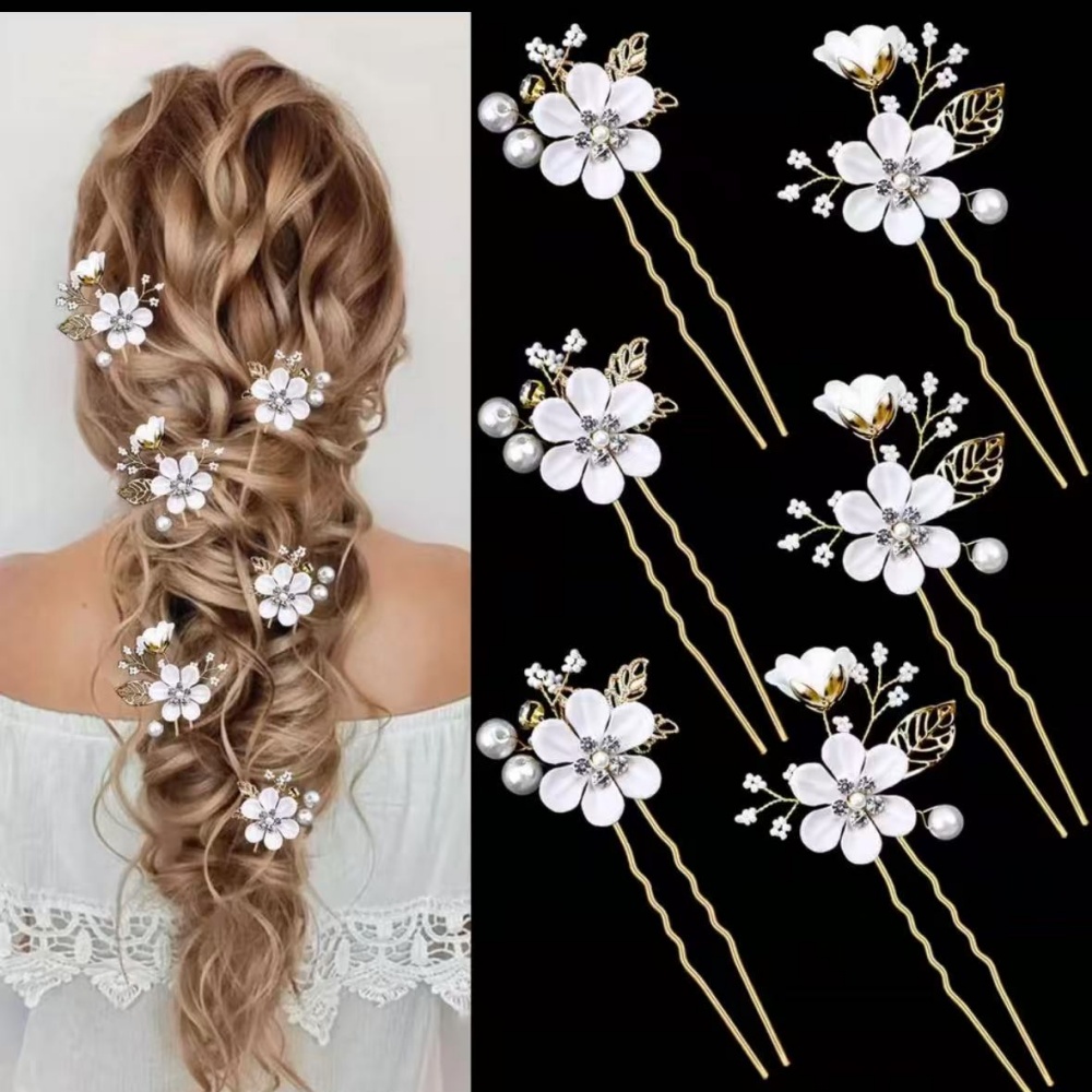 6-Piece Floral Pearl Hairpin S – Photography Date recenzja i cena